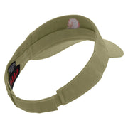 Zero Percent Icon Embroidered Cotton Twill Sun Visor - Khaki OSFM