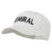 Admiral Embroidered Cotton Twill Cap