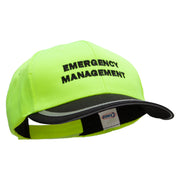 Emergency Management Embroidered Poly Twill Safety Cap