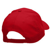 Cruising Down Embroidered Solid Cotton Twill Low Profile Snap Cap - Red OSFM