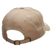 Licensed United States Navy Unstructured Low Profile 6 panel Cotton Cap - Khaki OSFM