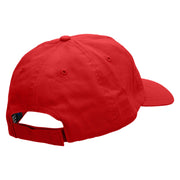 What's Up Cloud Embroidered Low Profile Dyed Cotton Twill Cap - Red OSFM