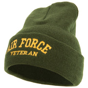 Air Force Veteran Letters Embroidered Long Beanie