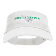 Best Dad By Par Embroidered Cotton Twill Visor