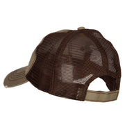 Sailboat Wave Embroidered Low Profile Mesh Cap