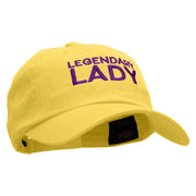 Legendary Lady Embroidered Washed Cap