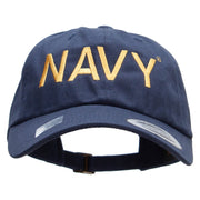 Licensed United States Navy Unstructured Low Profile 6 panel Cotton Cap - Navy OSFM