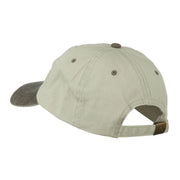 American Flag Embroidered Washed Two Tone Cap