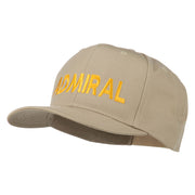 Admiral Embroidered Cotton Twill Cap