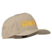 Admiral Embroidered Cotton Twill Cap