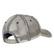 Sailboat Wave Embroidered Low Profile Mesh Cap