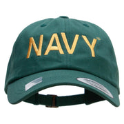 Licensed United States Navy Unstructured Low Profile 6 panel Cotton Cap - Spruce OSFM