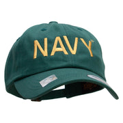 Licensed United States Navy Unstructured Low Profile 6 panel Cotton Cap - Spruce OSFM