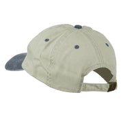 American Flag Embroidered Washed Two Tone Cap