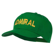 Admiral Embroidered Cotton Twill Cap