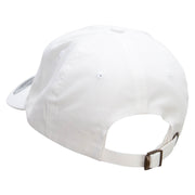 Licensed United States Navy Unstructured Low Profile 6 panel Cotton Cap - White OSFM