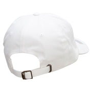 Licensed United States Navy Unstructured Low Profile 6 panel Cotton Cap - White OSFM