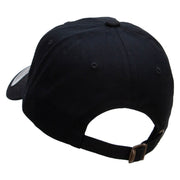 Licensed United States Navy Unstructured Low Profile 6 panel Cotton Cap - Black OSFM