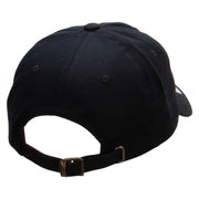 Licensed United States Navy Unstructured Low Profile 6 panel Cotton Cap - Black OSFM