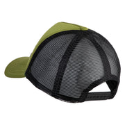 Aces White Patched Summer Foam Mesh Trucker Cap - Cactus Black OSFM