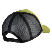 Aces White Patched Summer Foam Mesh Trucker Cap - Cactus Black OSFM