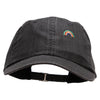 Tiny Rainbow Patched Pigment Dyed Special Cotton Cap - Black OSFM