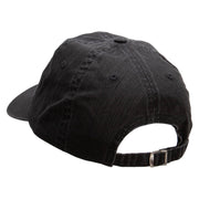 Tiny Rainbow Patched Pigment Dyed Special Cotton Cap - Black OSFM