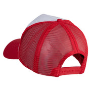 Ash Ketchum League Expo Patched 5 Panel Pet Spun Mesh Cap - White-Red OSFM