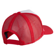 Ash Ketchum League Expo Patched 5 Panel Pet Spun Mesh Cap - White-Red OSFM