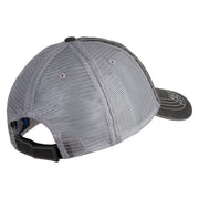 Maine State Moose Patched Low Profile Special Cotton Mesh Cap - Black OSFM