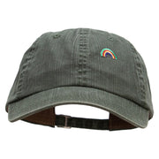 Tiny Rainbow Patched Pigment Dyed Special Cotton Cap - Green OSFM