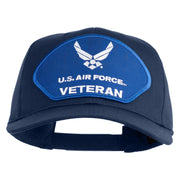 U.S. Air Force Veteran Blue Patched Solid Cotton Twill Pro Style Cap - Navy OSFM