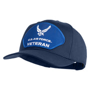 U.S. Air Force Veteran Blue Patched Solid Cotton Twill Pro Style Cap - Navy OSFM