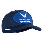 U.S. Air Force Veteran Blue Patched Solid Cotton Twill Pro Style Cap - Navy OSFM