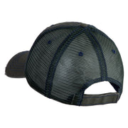 Maine State Moose Patched Low Profile Special Cotton Mesh Cap - Green OSFM