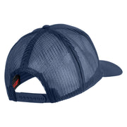 United State Navy Seabees Blue Patched Solid Cotton Twill Mesh Prostyle Cap - Navy OSFM