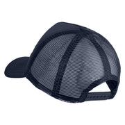Aces White Patched Summer Foam Mesh Trucker Cap - Navy OSFM