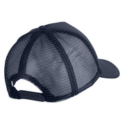Aces White Patched Summer Foam Mesh Trucker Cap - Navy OSFM