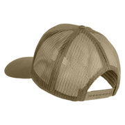 United State Navy Seabees Blue Patched Solid Cotton Twill Mesh Prostyle Cap - Khaki OSFM