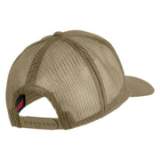 United State Navy Seabees Blue Patched Solid Cotton Twill Mesh Prostyle Cap - Khaki OSFM