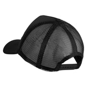 Aces White Patched Summer Foam Mesh Trucker Cap - Black OSFM