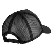 Aces White Patched Summer Foam Mesh Trucker Cap - Black OSFM