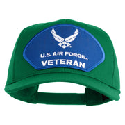 U.S. Air Force Veteran Blue Patched Solid Cotton Twill Pro Style Cap - Kelly OSFM