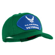 U.S. Air Force Veteran Blue Patched Solid Cotton Twill Pro Style Cap - Kelly OSFM