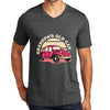 Grandpa's Old Car Men's Big Size District Perfect Tri V-Neck T-Shirt - Black-Frost XS