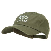 Great Dad Embroidered Unstructured Cotton Cap