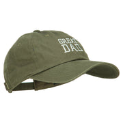 Great Dad Embroidered Unstructured Cotton Cap