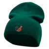 Monkey Insignia Embroidered Short Beanie