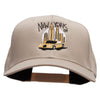 NYC Taxi Embroidered Solid Cotton Twill Pro Style Cap - Khaki OSFM