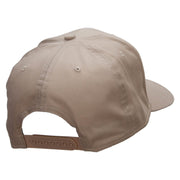 NYC Taxi Embroidered Solid Cotton Twill Pro Style Cap - Khaki OSFM